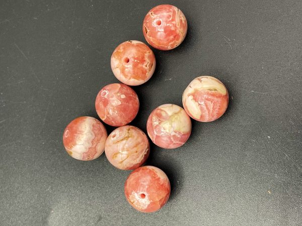 AAA Natural Rhodochrosite Gemstone Bead 12mm Round Bead, Gorgeous Natural Pink Color LOOSE Rhodochrosite Gemstone Beads, LOOSE Beads Online Hot Sale