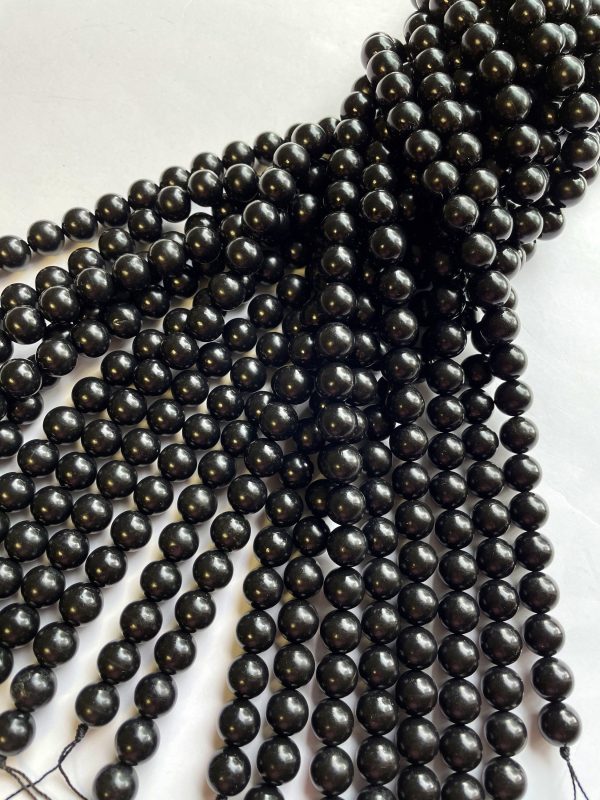 AAA Black Tourmaline Gemstone Bead 4mm 6mm 8mm 10mm 12mm Round Bead, Beautiful Black Tourmaline Gemstone Beads Online now