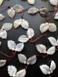 Natural Botswana Agate Leaf shape 17x25mm Gorgeous Gray White Color! Loose Pendant Loose Gemstone Loose Bead Handmade Jewelry Great Quality! For Discount