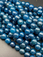 AAA Mystic Blue Jade Gemstone Bead Faceted 6mm 8mm Round Beads, Gorgeous Blue Color Jade Gemstone Beads Online Sale