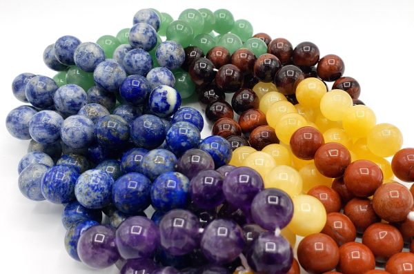 Natural Chakra Gemstone Bead 4mm 6mm 8mm 10mm 12mm Round Beads, Natural Lapis Sodalite Tiger Eye Yellow Jade Red Jasper Multicolor Gemstone Fashion