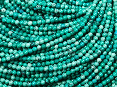 AAA Natural Turquoise Gemstone Bead 3mm Round Beads, Beautiful Green Blue Color Turquoise Gemstone Beads Excellent Quality Full Strand 15.5  Online now