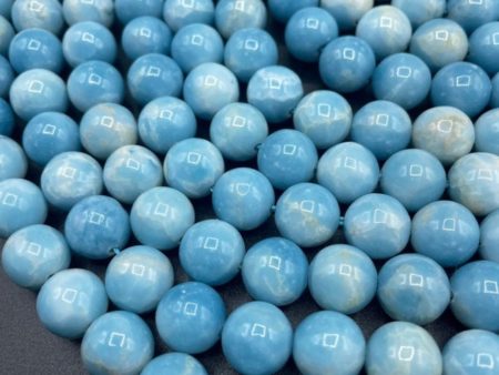 AAA Natural Larimar Quartz Gemstone Bead 4mm 6mm 8mm 10mm 12mm Round Bead, Beautiful Blue Color Larimar Gemstone Bead, High Quality Bead Online Hot Sale