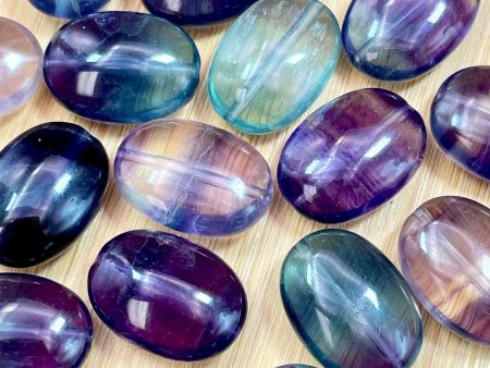 AAA Natural Fluorite Gemstone Bead 18x13mm Oval Shape, Gorgeous Multicolor Fluorite Gemstone Bead, LOOSE BEADS Supply