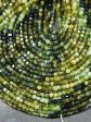 AAA Natural Green Tourmaline Gemstone Bead Faceted 3mm Cube Bead, Beautiful Natural Multi Green Tourmaline Beads Excellent Quality 15.5  Online Sale