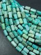 Natural Amazonite Gemstone Bead Faceted 12x8mm Tube Shape Bead, Beautiful Natural Green Blue Color Amazonite Stone Beads, Full Strand 15.5  Discount